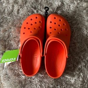 Orange Crocs